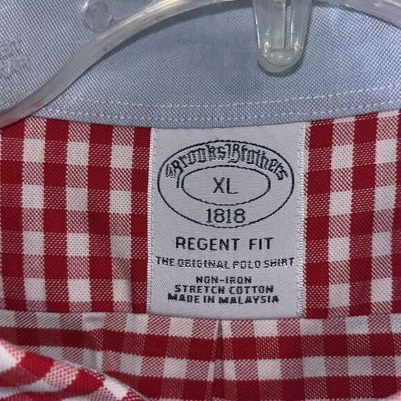 Brooks Brothers Regent Non-Iron NC State Wolfpack Supima Gingham Golden Fleece - Picture 5 of 6